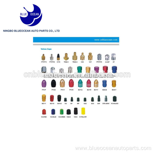 wholesale accessories brass alu plastic color valve cap